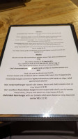 The Bridge End Inn menu