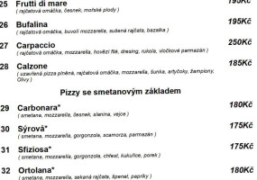 Il Panzerotto menu