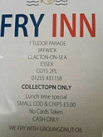 The Fry Inn menu