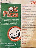 Ok Pizza menu