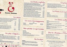 Brasserie Edouard menu
