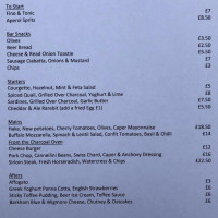 The Bell Pub Waltham St Lawrence menu