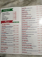 Bell' Italia menu