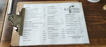 Railway Inn menu