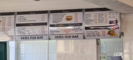 Yates menu