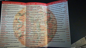 Pizzeria Mar Rosso menu