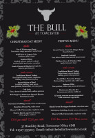The Bull At Towcester menu