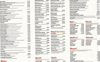 Maharaaj menu