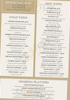 The Foresters Arms menu