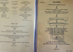 Le Grillardin menu