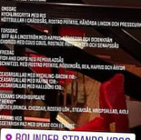Bolinder Strands Krog menu