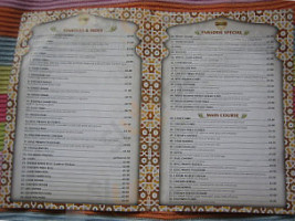 Paradise menu