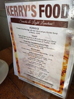 Kerry's Cafe Wine menu