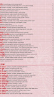Pizzeria Henry menu