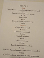 Osteria La Trave menu
