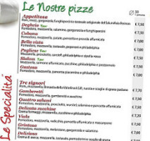 Spizzati Pizzeria D'asporto menu