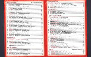 Botan Pizza Kebab House menu