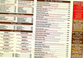 Morpeth Spice menu