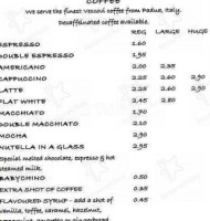 Nikki's Caffe menu