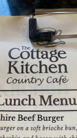 The Cottage Kitchen Country Cafe menu