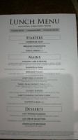 The Sitwell Arms menu