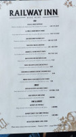The Railway Inn menu