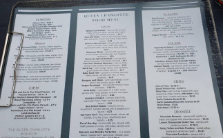 Queen Charlotte menu