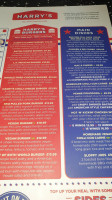 Harry's Diner menu