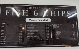 Usk Traditional Fish Chips menu