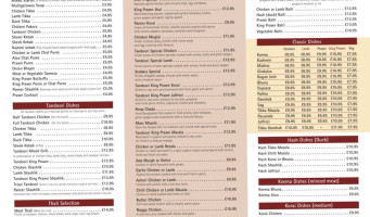 Rashoi menu