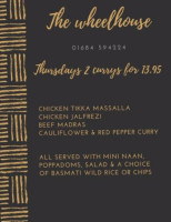 The Wheelhouse Marina Bar And Restaurant menu
