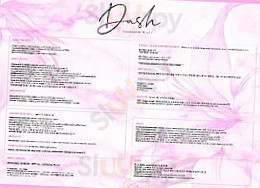 Dash Restaurant Bar menu