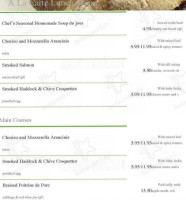 Woburn Brasserie menu