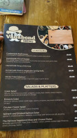 The Vagabond menu