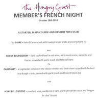 The Hungry Guest menu