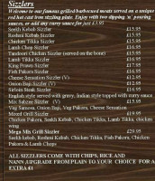 Masala Corner menu