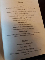 The Chartwell Arms menu