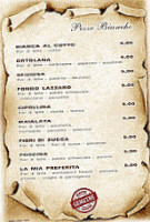 Agriturismo Fondo Lazzaro menu