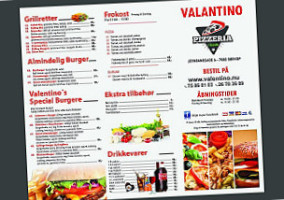 Valentino Pizzaria menu