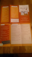 The Buck Inn menu