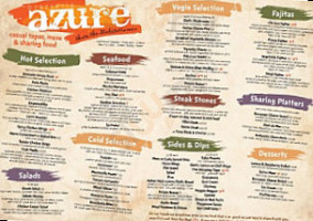 Brasserie Azure menu