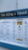 The Kings Head menu