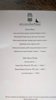 The Welldiggers Arms menu