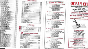 Ocean City menu