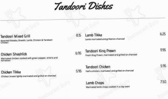 Monsoon Restaurant menu