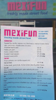 Mexifun menu