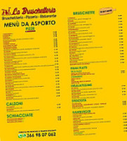 La Bruschetteria A Metro menu