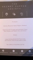 The Secret Supper Society menu