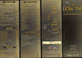The Clay Pit menu