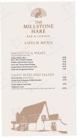 The Millstone Hare menu